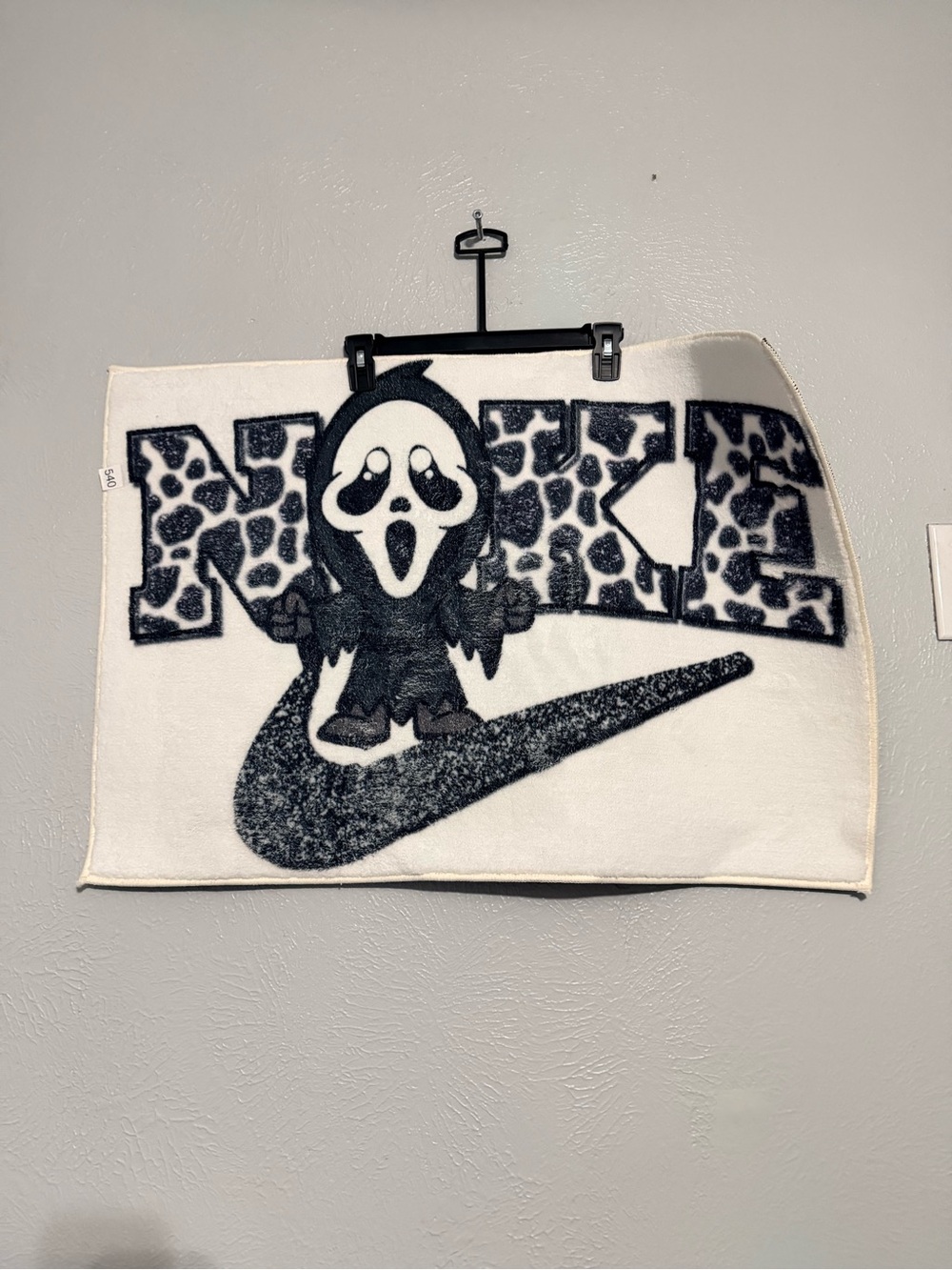 Custom Made Ghost Face Nike Rug/Wall Decor 31x22 IN.